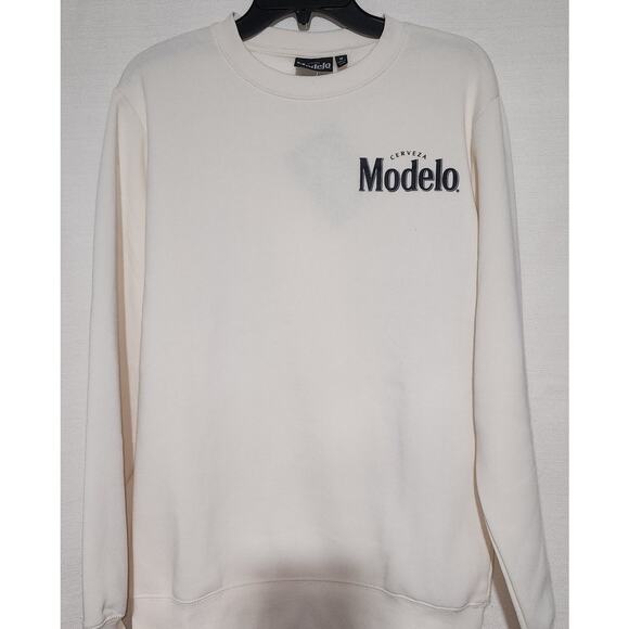 Modelo Cerveza men's medium sweatshirt-First picture is back - Picture 2 of 6